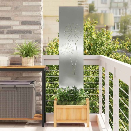 Écran de confidentialité de jardin Fretwork Argenté 32 x 140 cm 537247537247