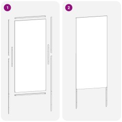 Écran de confidentialité de jardin Anthracite 50 x 140 cm 537251537251