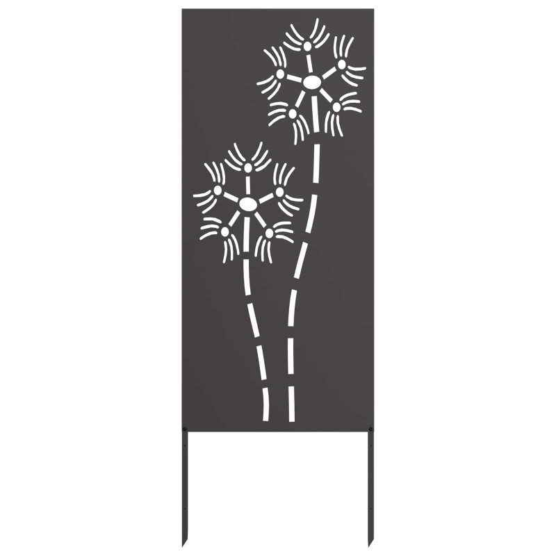 Écran de confidentialité de jardin Fretwork Noir 50 x 140 cm 537254537254