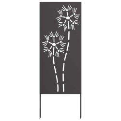 Écran de confidentialité de jardin Fretwork Noir 50 x 140 cm 537254537254