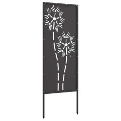 Écran de confidentialité de jardin Fretwork Noir 50 x 140 cm 537254537254