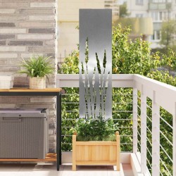 Écran de confidentialité de jardin Fretwork Argenté 32 x 140 cm 537257537257