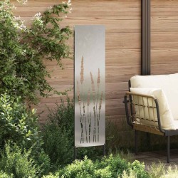 Écran de confidentialité de jardin Fretwork Argenté 32 x 140 cm 537257537257