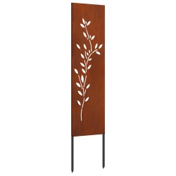 Écran de confidentialité de jardin Floral Rouillé 32 x 140 cm 537262537262