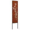 Écran de confidentialité de jardin Floral Rouillé 32 x 140 cm 537262537262