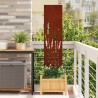Écran de confidentialité de jardin Fretwork Rouillé 32 x 140 cm 537266537266