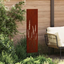 Écran de confidentialité de jardin Fretwork Rouillé 32 x 140 cm 537266537266