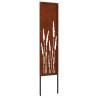 Écran de confidentialité de jardin Fretwork Rouillé 32 x 140 cm 537266537266