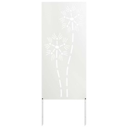 Écran de confidentialité de jardin Fretwork Blanc 50 x 140 cm 537269537269