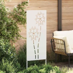 Écran de confidentialité de jardin Fretwork Blanc 50 x 140 cm 537269537269