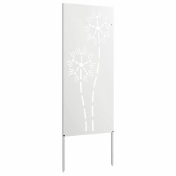 Écran de confidentialité de jardin Fretwork Blanc 50 x 140 cm 537269537269