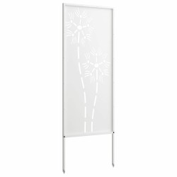 Écran de confidentialité de jardin Fretwork Blanc 50 x 140 cm 537269537269