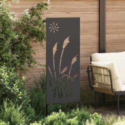 Écran de confidentialité de jardin Fretwork Noir 50 x 140 cm 537272537272