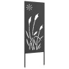 Écran de confidentialité de jardin Fretwork Noir 50 x 140 cm 537272537272