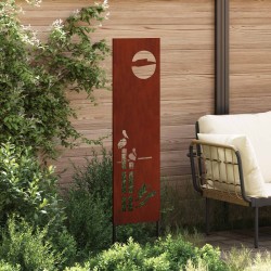 Écran de confidentialité de jardin Fretwork Rouillé 32 x 140 cm 537273537273