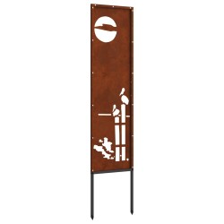 Écran de confidentialité de jardin Fretwork Rouillé 32 x 140 cm 537273537273