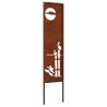 Écran de confidentialité de jardin Fretwork Rouillé 32 x 140 cm 537273537273