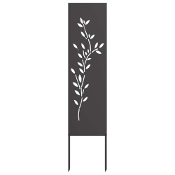Écran de confidentialité de jardin Floral Noir 32 x 140 cm 537277537277