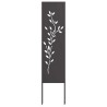 Écran de confidentialité de jardin Floral Noir 32 x 140 cm 537277537277