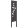 Écran de confidentialité de jardin Floral Noir 32 x 140 cm 537277537277
