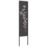 Écran de confidentialité de jardin Floral Noir 32 x 140 cm 537277537277