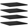Panneaux de bibliothèque 8 pcs noir brillant bois d’ingénierie 537278537278
