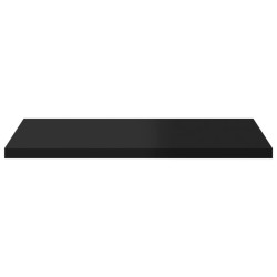 Panneaux de bibliothèque 8 pcs noir brillant bois d’ingénierie 537278537278