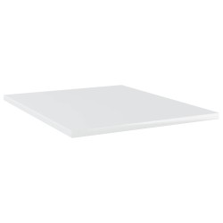 Panneaux de bibliothèque 4 pcs blanc brillant bois d’ingénierie 537279537279