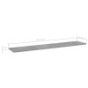 Panneaux de bibliothèque 4 pcs gris béton bois d’ingénierie 537280537280