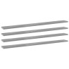 Panneaux de bibliothèque 4 pcs gris béton bois d’ingénierie 537282537282
