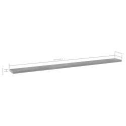 Panneaux de bibliothèque 4 pcs gris béton bois d’ingénierie 537282537282