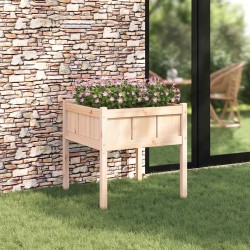 Cache-pot de jardin Nature 70 x 70 x 70 cm Bois de pin massif 537283537283