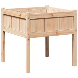 Cache-pot de jardin Nature 70 x 70 x 70 cm Bois de pin massif 537283537283