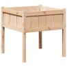 Cache-pot de jardin Nature 70 x 70 x 70 cm Bois de pin massif 537283537283