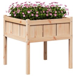 Cache-pot de jardin Nature 70 x 70 x 70 cm Bois de pin massif 537283537283