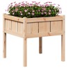 Cache-pot de jardin Nature 70 x 70 x 70 cm Bois de pin massif 537283537283