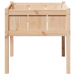 Cache-pot de jardin Nature 70 x 70 x 70 cm Bois de pin massif 537283537283