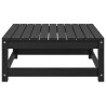 Repose-pied de jardin 70x70x30 cm noir bois de pin solide 537285537285