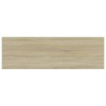 Panneaux bibliothèque 4 pcs Chêne sonoma 80x20x1,5 cm Aggloméré 537290537290