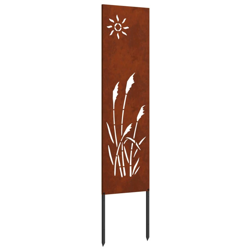 Écran de confidentialité de jardin Fretwork Rouillé 32 x 140 cm 537292537292