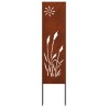 Écran de confidentialité de jardin Fretwork Rouillé 32 x 140 cm 537292537292