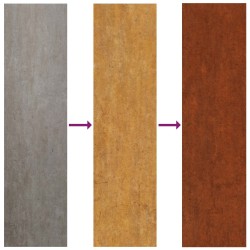 Écran de confidentialité de jardin Fretwork Rouillé 32 x 140 cm 537292537292