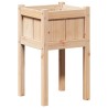 Cache-pot de jardin Nature 40 x 40 x 70 cm Bois de pin massif 537293537293
