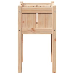 Cache-pot de jardin Nature 40 x 40 x 70 cm Bois de pin massif 537293537293