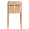 Cache-pot de jardin Nature 40 x 40 x 70 cm Bois de pin massif 537293537293