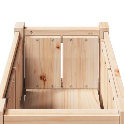 Cache-pot de jardin Nature 40 x 40 x 70 cm Bois de pin massif 537293537293