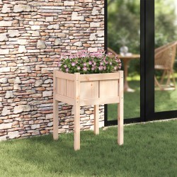 Cache-pot de jardin Nature 50 x 50 x 70 cm Bois de pin massif 537294537294