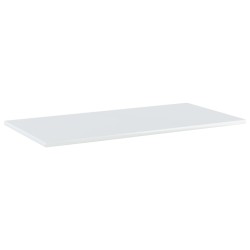 Panneaux bibliothèque 8pcs Blanc brillant 80x40x1,5cm Aggloméré 537295537295