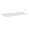 Panneaux bibliothèque 8pcs Blanc brillant 80x40x1,5cm Aggloméré 537295537295