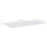 Panneaux bibliothèque 8pcs Blanc brillant 80x40x1,5cm Aggloméré 537295537295